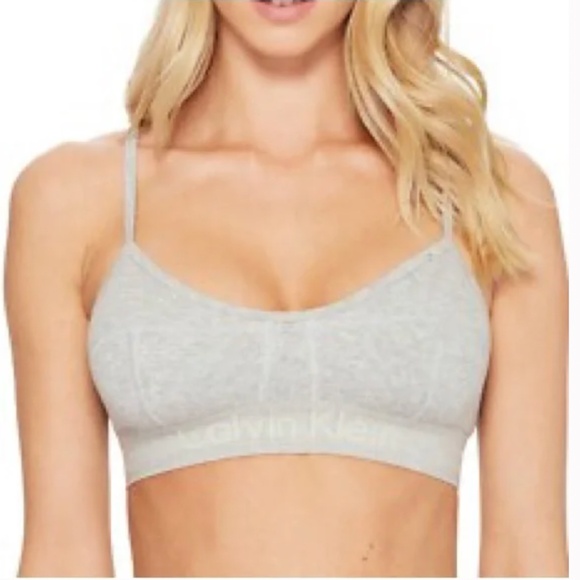 Calvin Klein Grey Unlined Bralette - Picture 1 of 3
